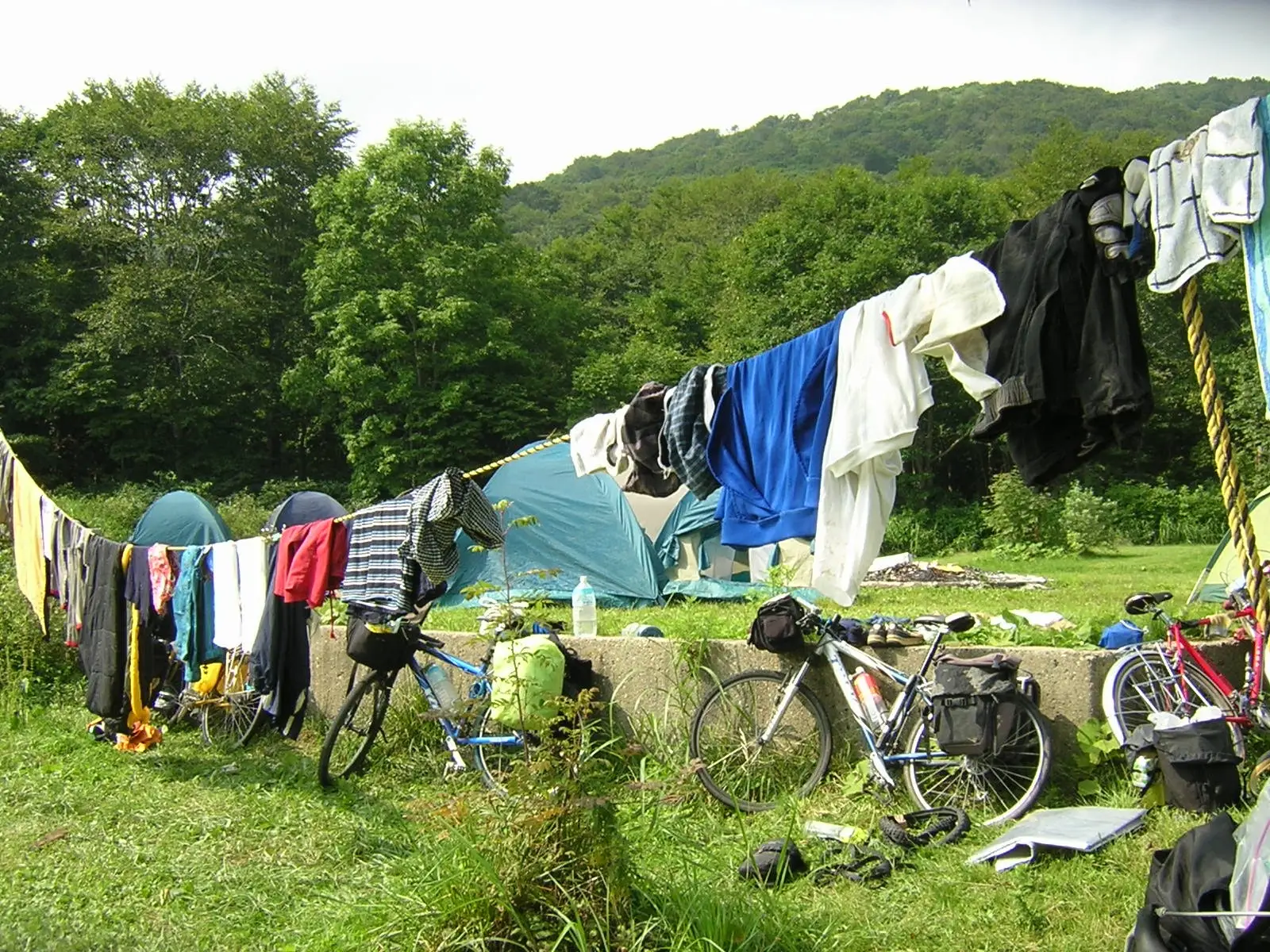 鳥海山麓のキャンプ場