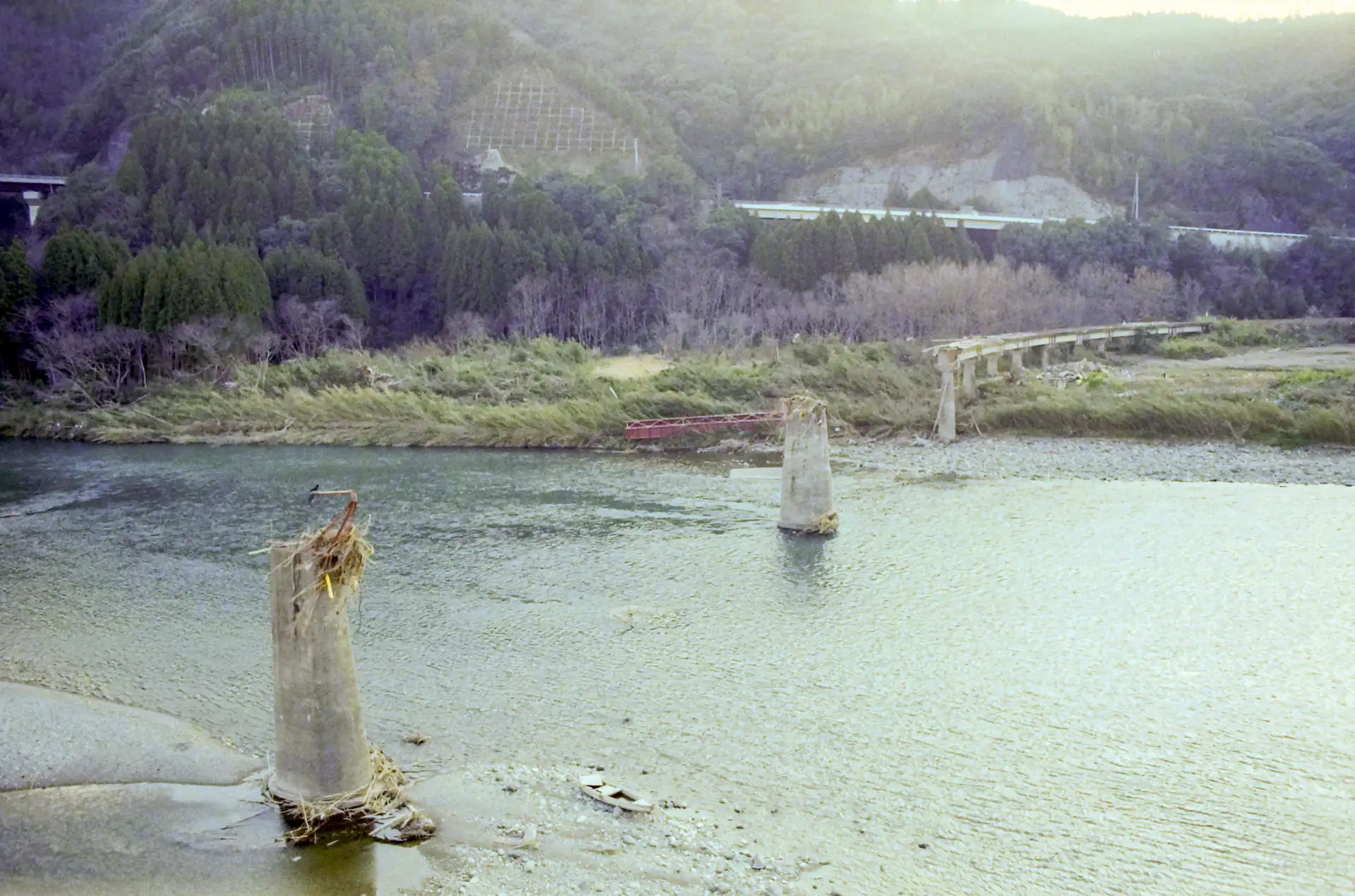 2005年の台風被害を受けたばかりの高千穂鉄道