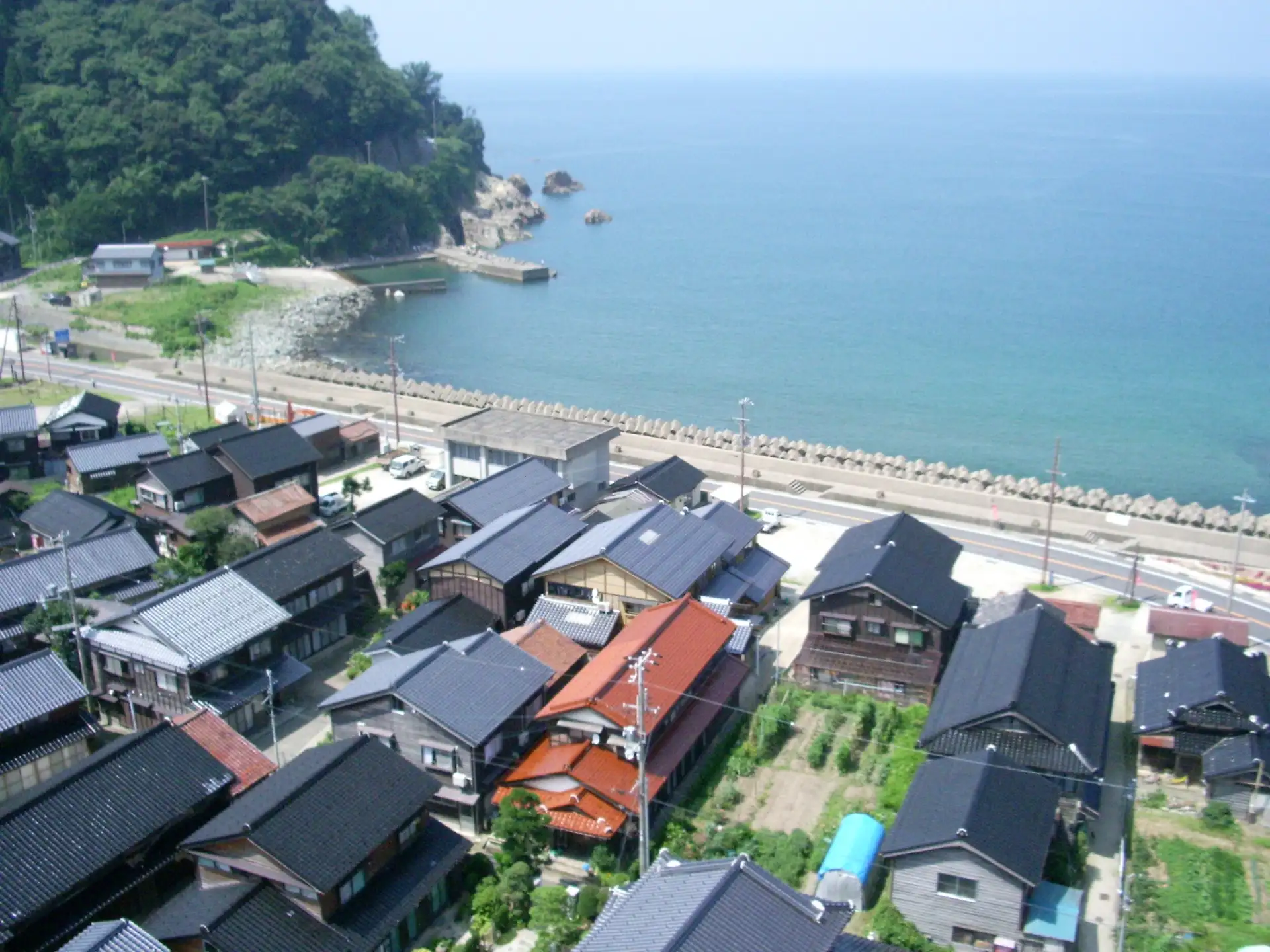 余部鉄橋の風景 海側