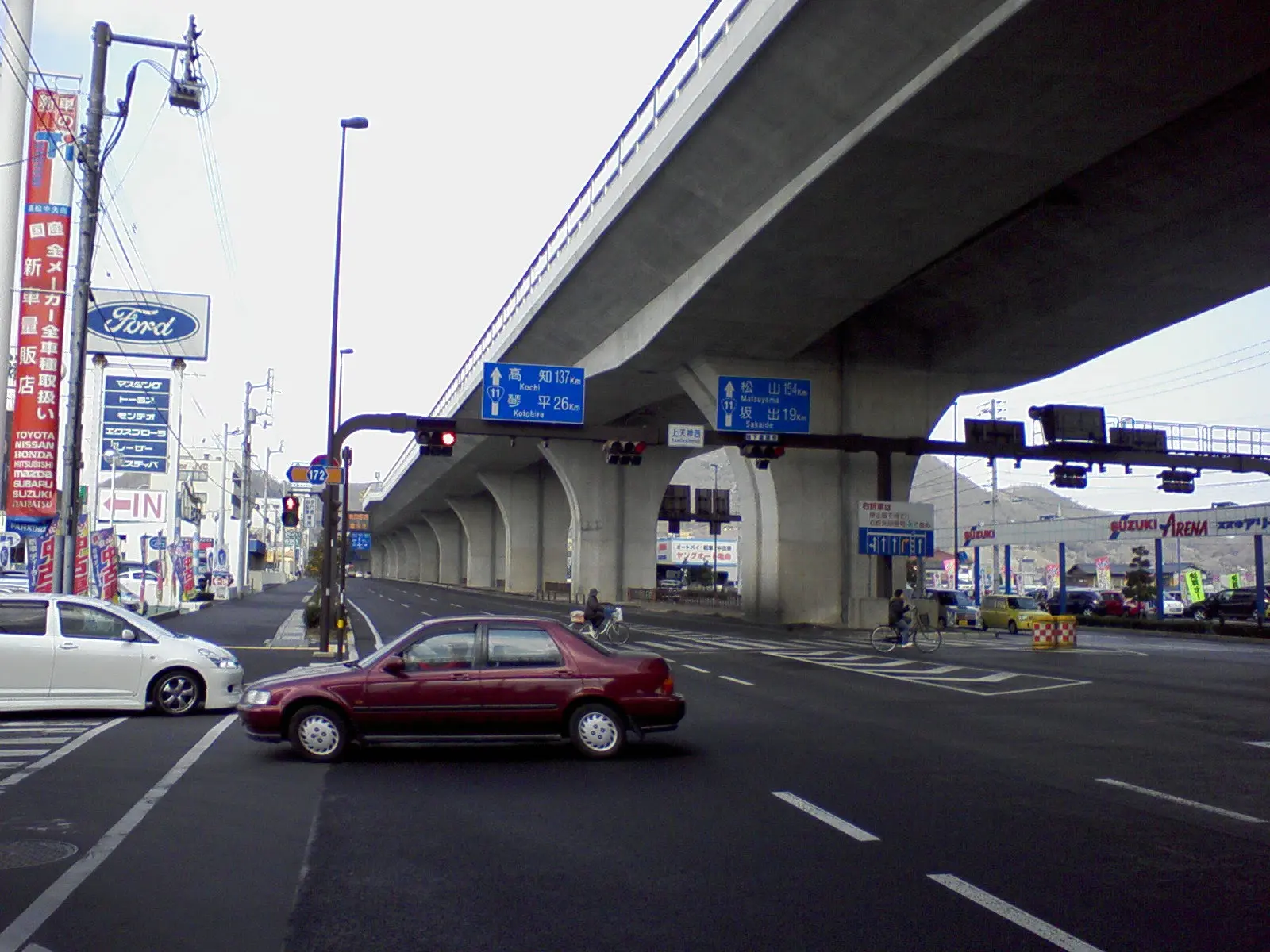 高松の高架道路
