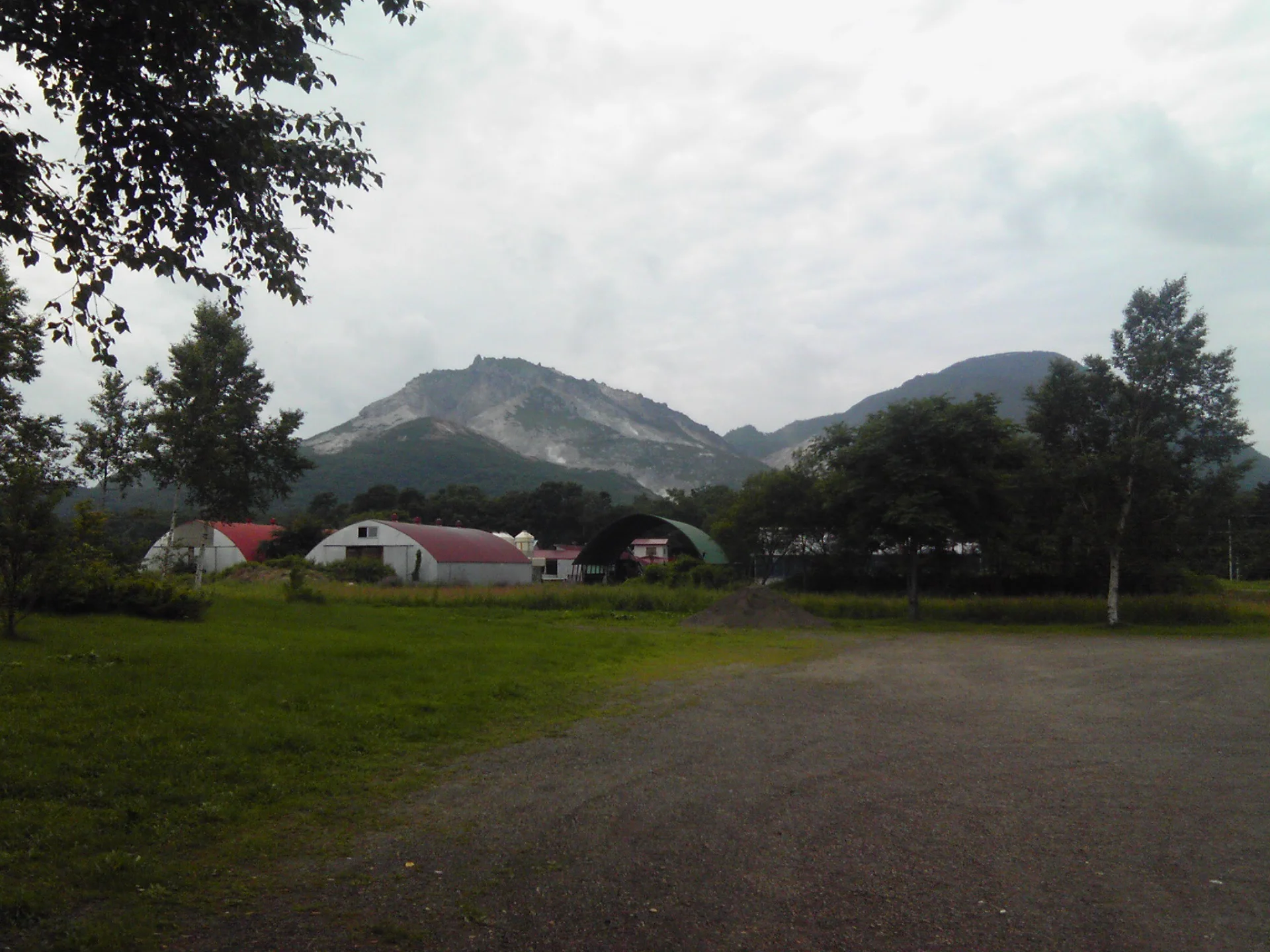 屈斜路湖の硫黄山
