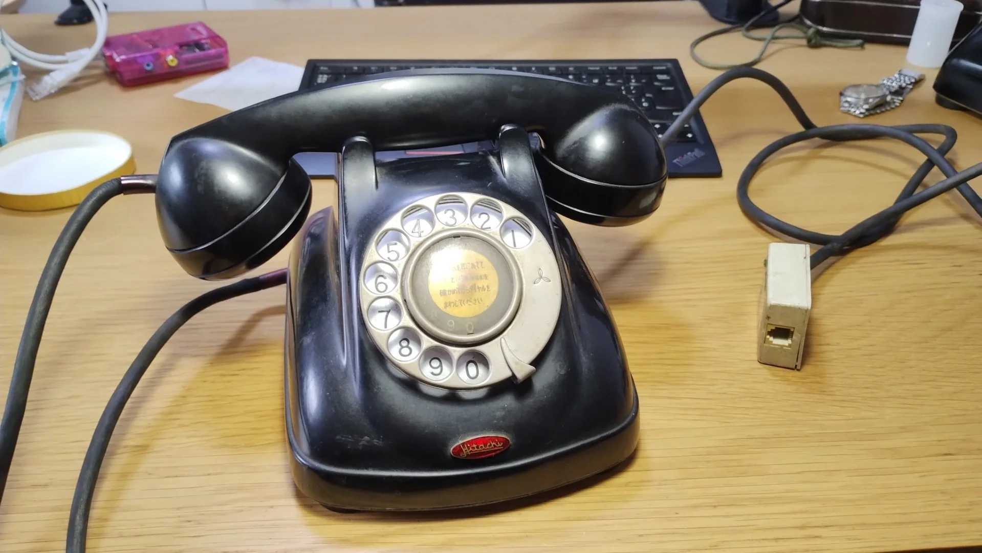 4号電話機 到着時の状態