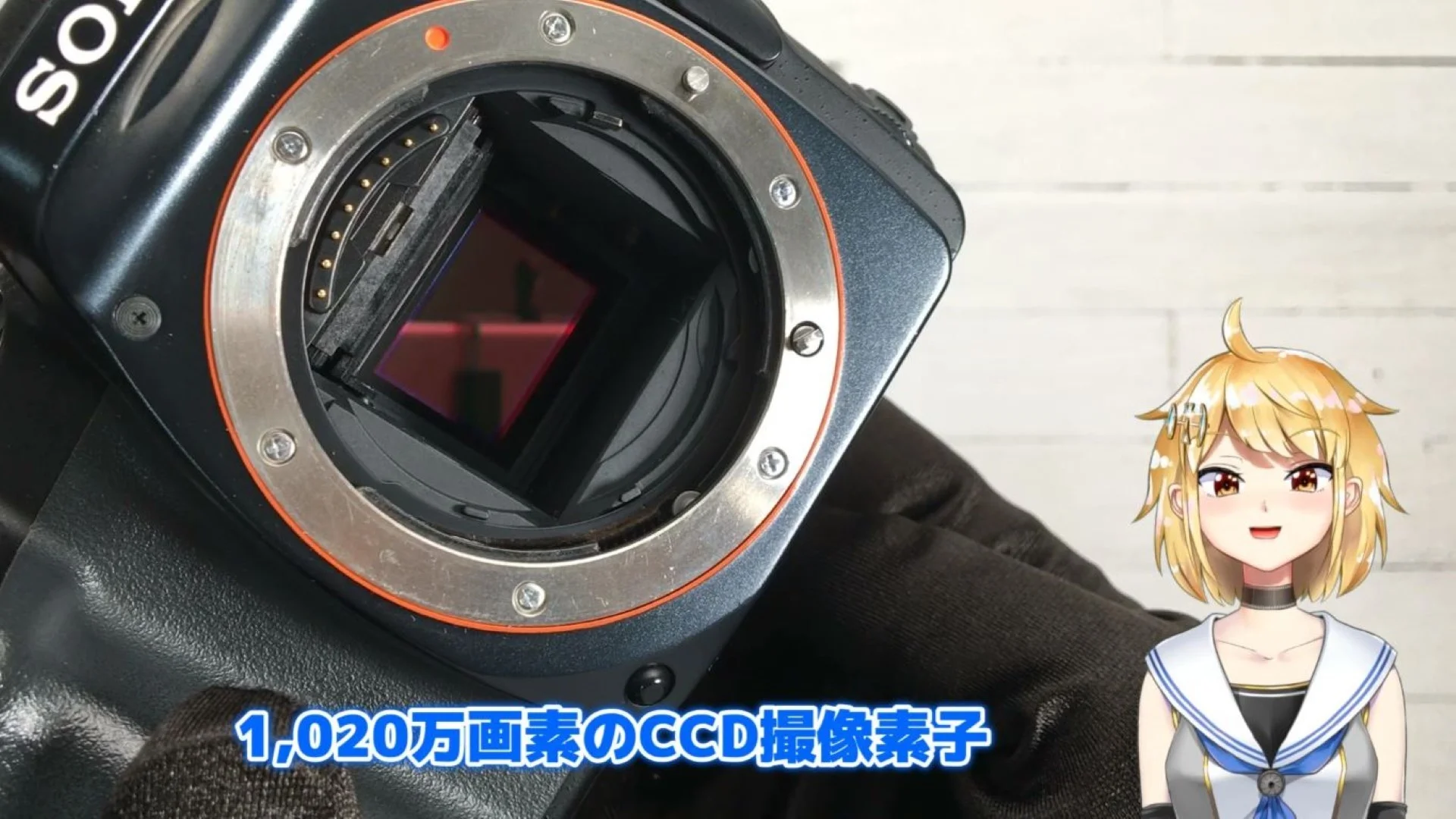 1,020万画素のCCD撮像素子